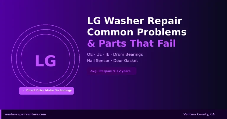 LG Washer Repair: Common Problems & Parts That Fail
