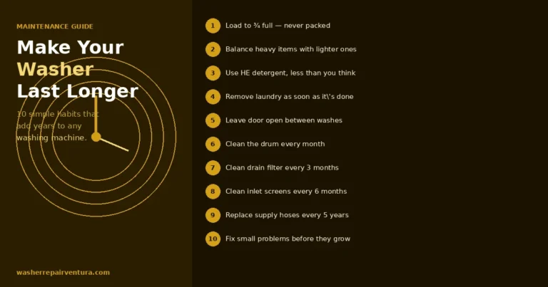 How to Make Your Washing Machine Last Longer