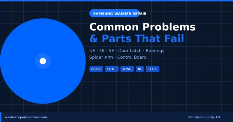 Samsung Washer Repair: Common Problems & Parts That Fail